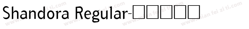 Shandora Regular字体转换